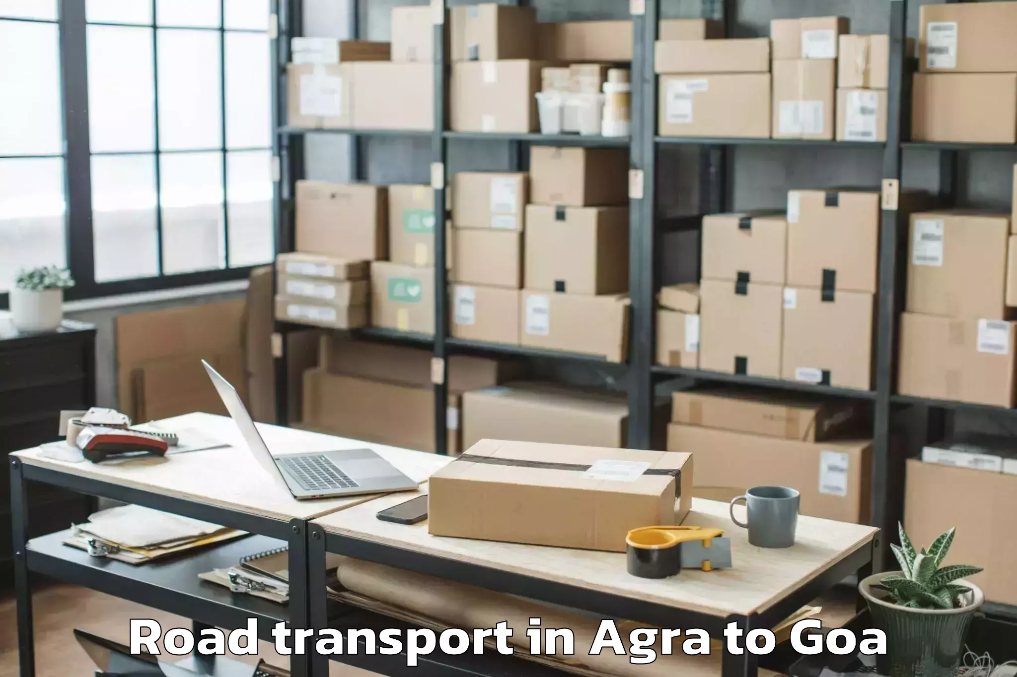 Book Agra to Mapusa Road Transport Online